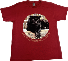 Load image into Gallery viewer, Majae Black Leopard on Red T-Shirt
