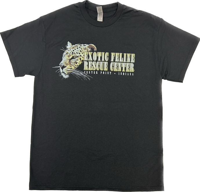Bagerra Leopard on Black T-Shirt